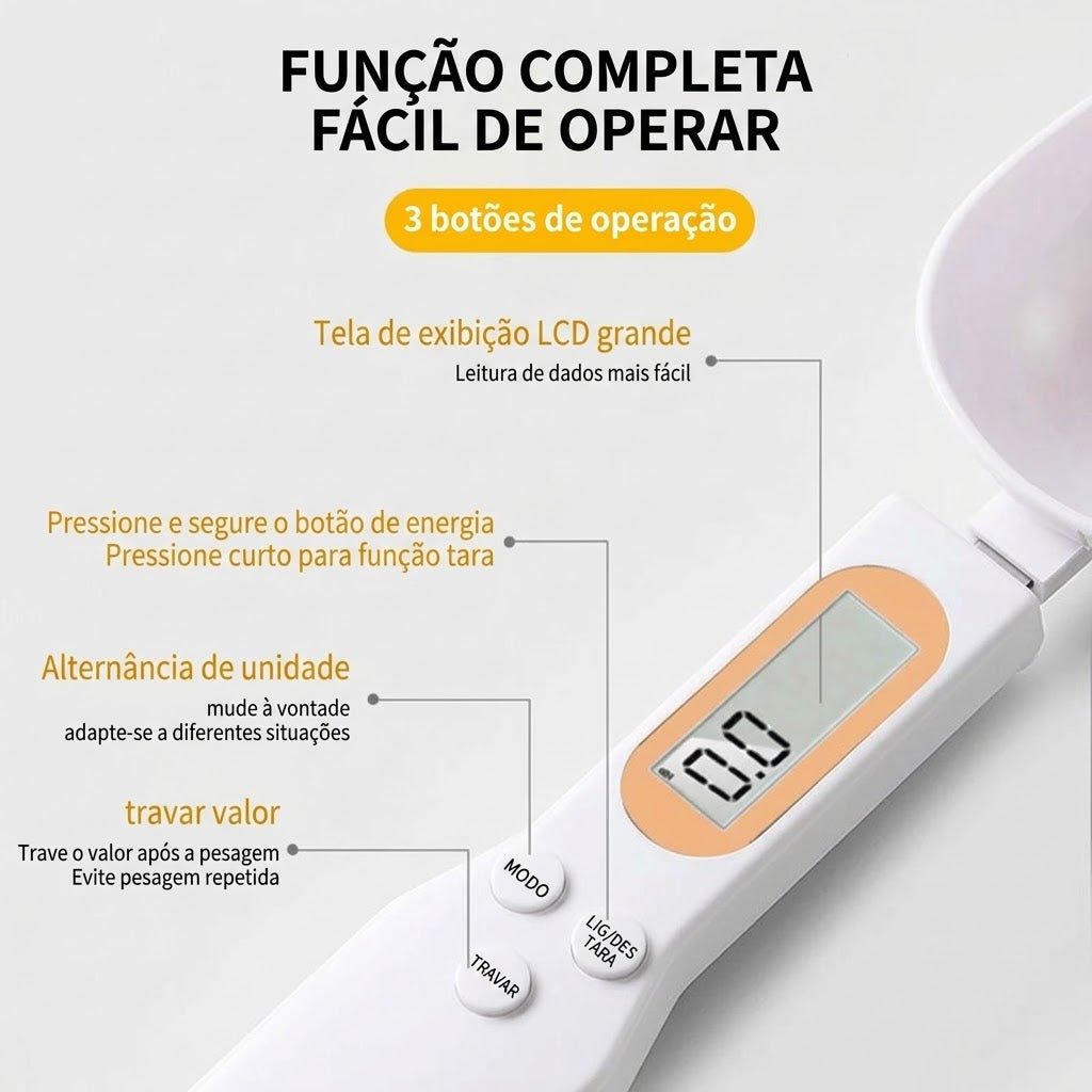 Colher Balança Digital de Precisão